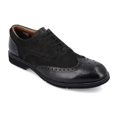 Thomas And Vine Mens Covington Wing Tip Oxford Shoes