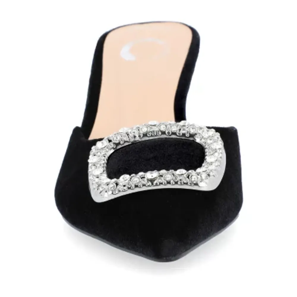 Journee Collection Womens Rishie Pointed Toe Kitten Heel Pumps