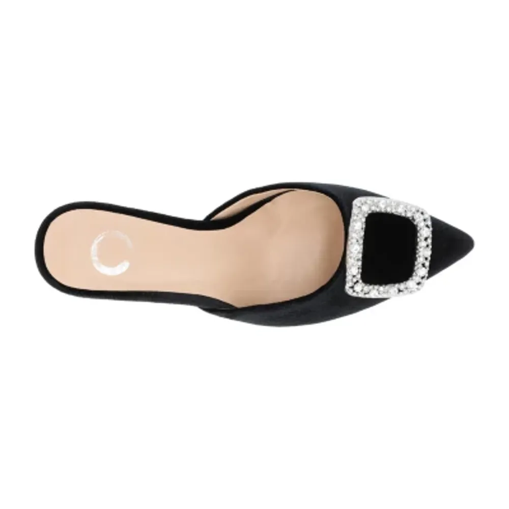 Journee Collection Womens Rishie Pointed Toe Kitten Heel Pumps