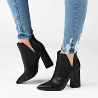 Journee Collection Womens Neima Block Heel Booties