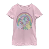 Little & Big Girls Crew Neck Short Sleeve My Pony Graphic T-Shirt