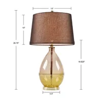 510 Design Cortina Set Of 2-pc Glass Table Lamp