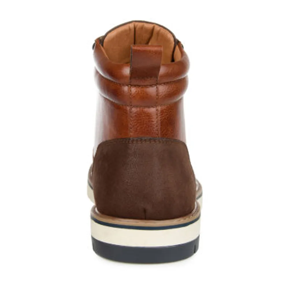 Vance Co Mens Lucien Flat Heel Dress Boots