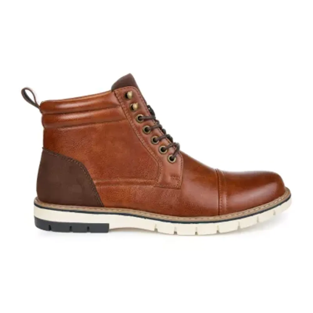 Vance Co Mens Lucien Flat Heel Dress Boots