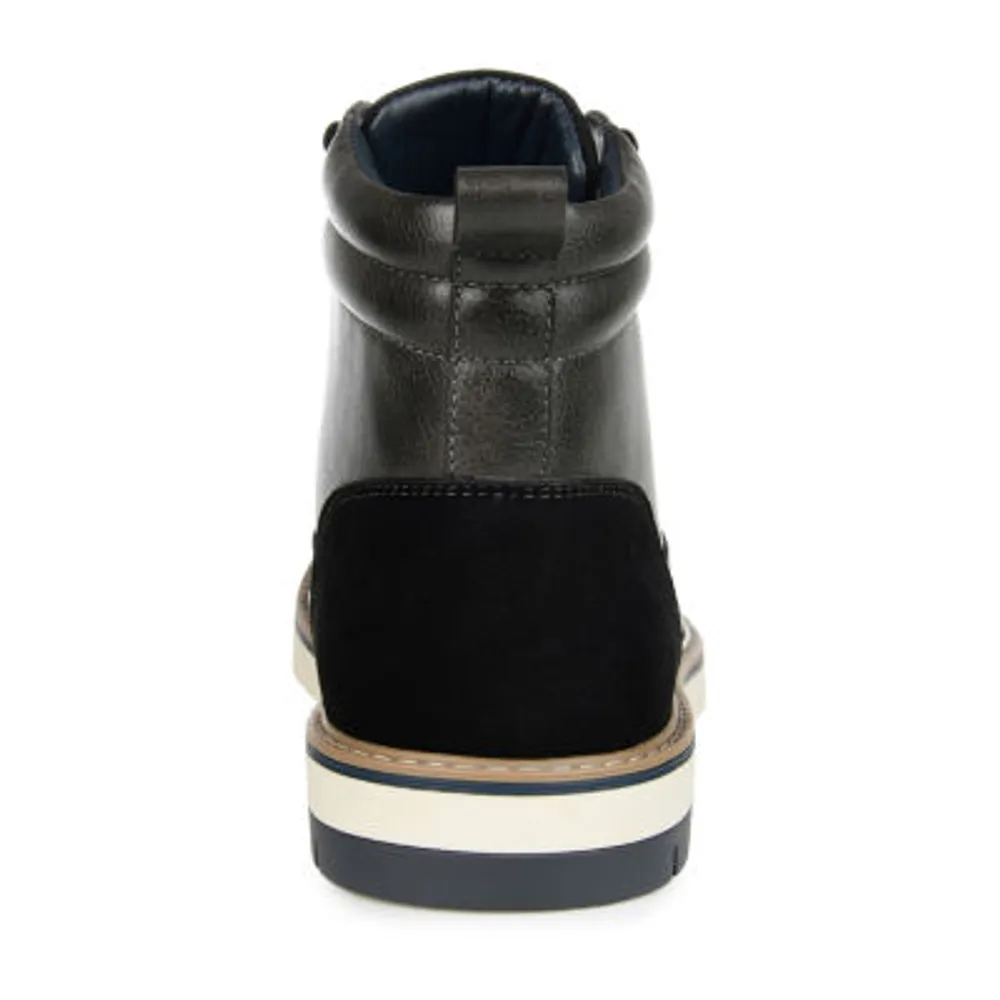 Vance Co Mens Lucien Flat Heel Dress Boots