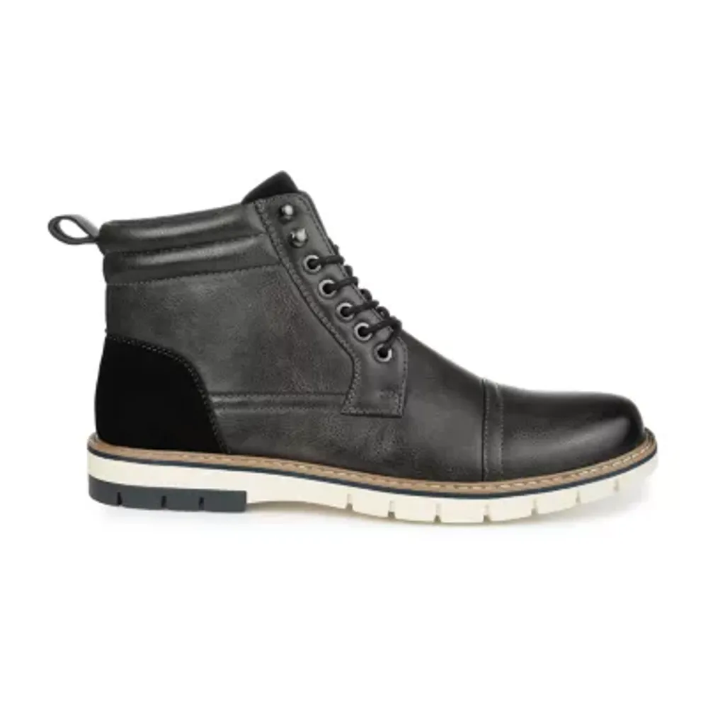 Vance Co Mens Lucien Flat Heel Dress Boots