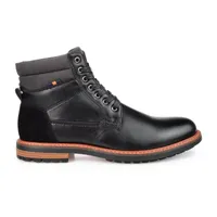 Vance Co Mens Reeves Stacked Heel Lace-Up Boots