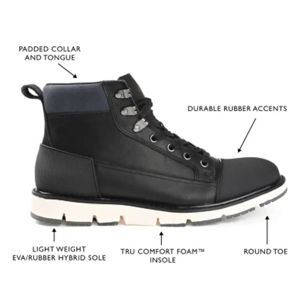 Territory Mens Titantwo Flat Heel Lace-Up Boots