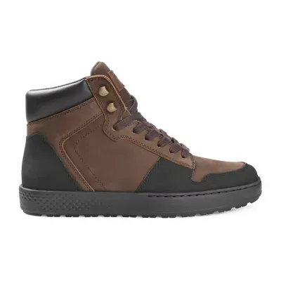 Territory Mens Triton Flat Heel Lace-Up Boots
