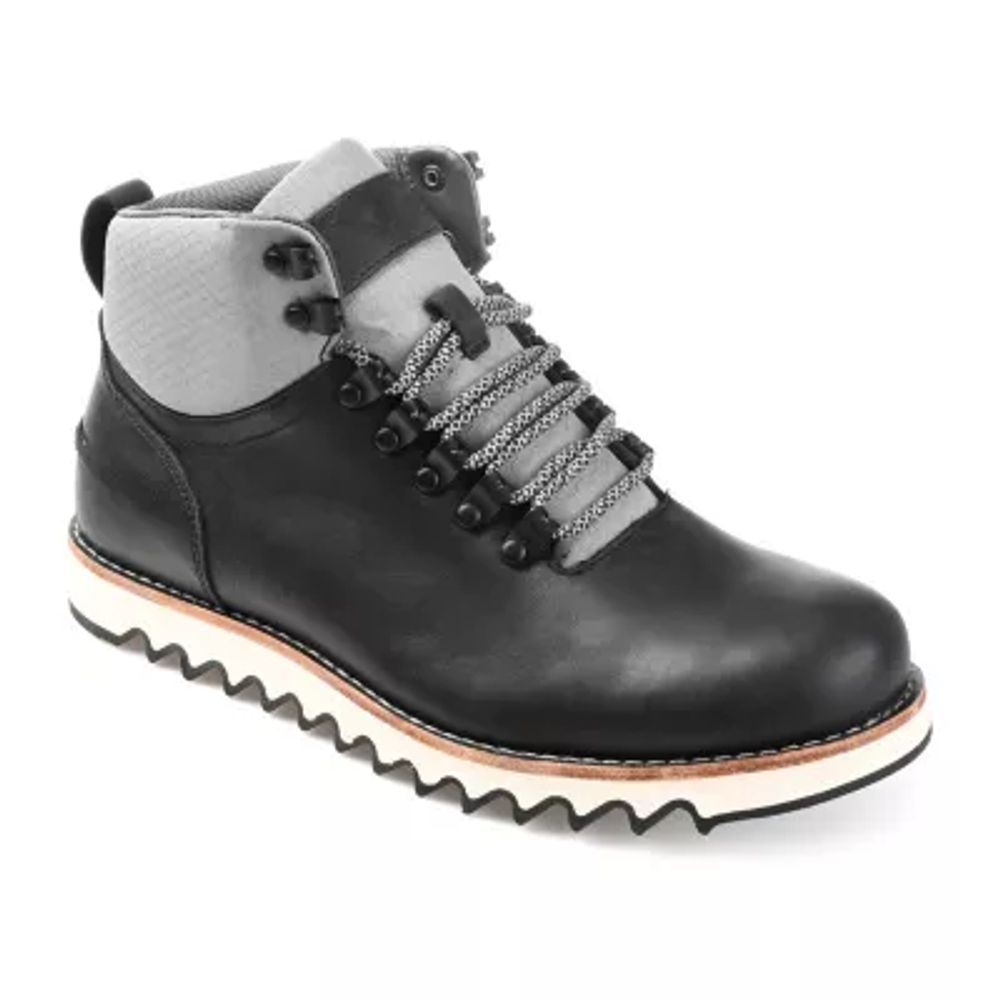 Territory Mens Crash Flat Heel Lace-Up Boots