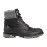 Territory Mens Grind Block Heel Lace-Up Boots