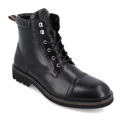 Thomas And Vine Mens Tyrus Flat Heel Lace Up Boots