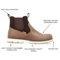 Territory Mens Canyonlands Flat Heel Chelsea Boots