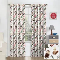 Eclipse Forest Friends Blackout Rod Pocket Single Curtain Panel