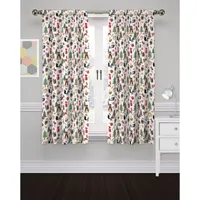 Eclipse Forest Friends Blackout Rod Pocket Single Curtain Panel