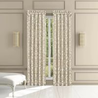 Queen Street La Grande Ivory Light-Filtering Rod Pocket Set of 2 Curtain Panel