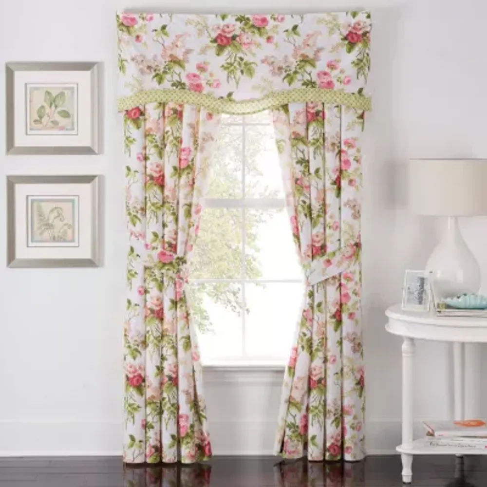 Waverly Emma Garden Rod Pocket Scallop Valance