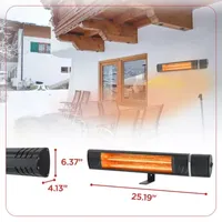 BLACK+DECKER Wall Mounted Patio Heater for Outdoors