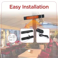 BLACK+DECKER Wall Mounted Patio Heater for Outdoors