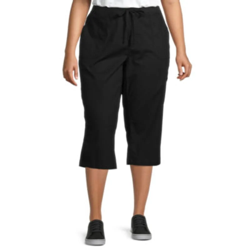 St. John's Bay Mid Rise Plus Utility Cargo Capris