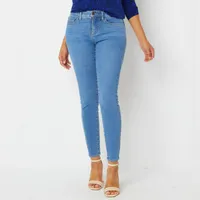 Bold Elements Womens Mid Rise Skinny Fit Jean