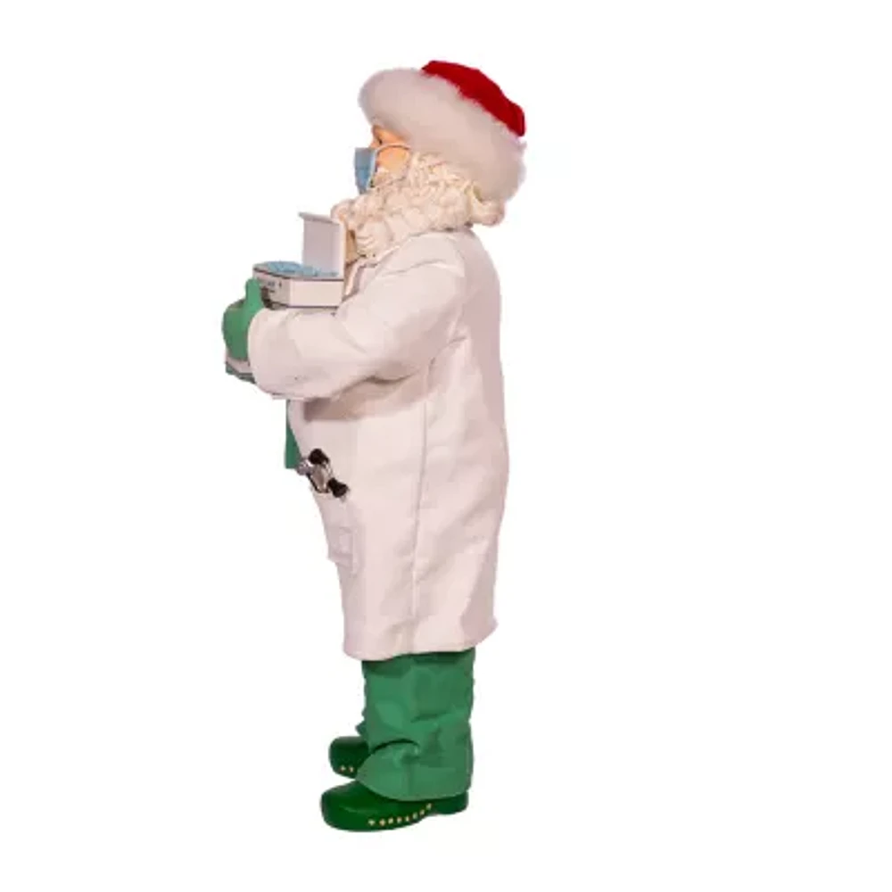 Kurt Adler 10.5-Inch Fabriche Doctor Santa Figurine