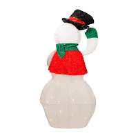 Kurt Adler "36"" Light Up Led Animated Snowman" Christmas Yard Art