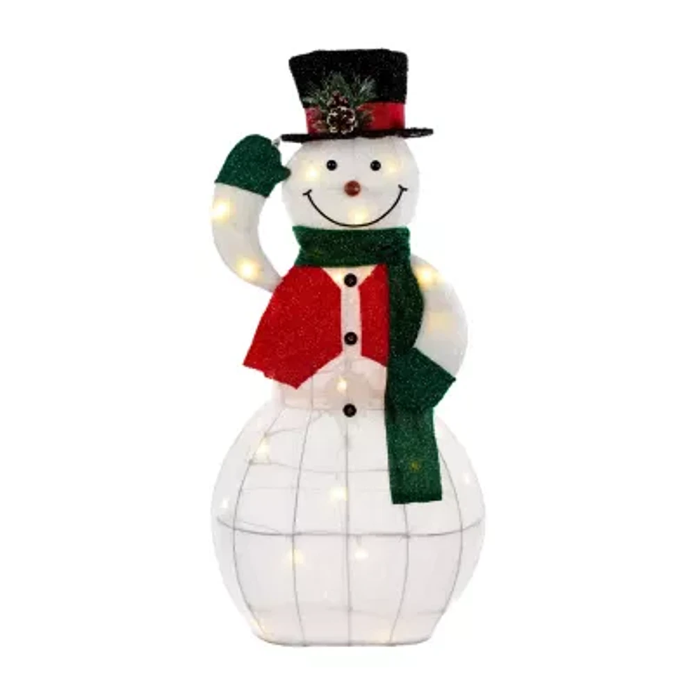Kurt Adler "36"" Light Up Led Animated Snowman" Christmas Yard Art