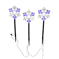 Kurt Adler "26"" Led Snowflake Set" Christmas Yard Art