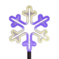 Kurt Adler "26"" Led Snowflake Set" Christmas Yard Art