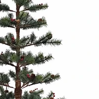 Kurt Adler Pinecones And Berries 5 Foot Pine Christmas Tree