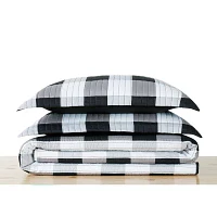 Truly Soft Buffalo Plaid Quilt Set