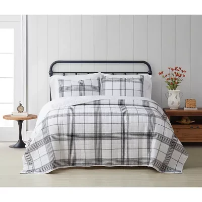 Cottage Classics Plaid Quilt Set