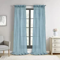 Paloma Rod Pocket Back Tab Sheer Single Curtain Panel
