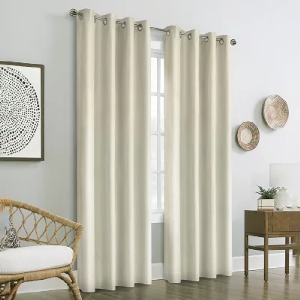 Vigo Energy Saving Blackout Grommet Top Single Curtain Panel