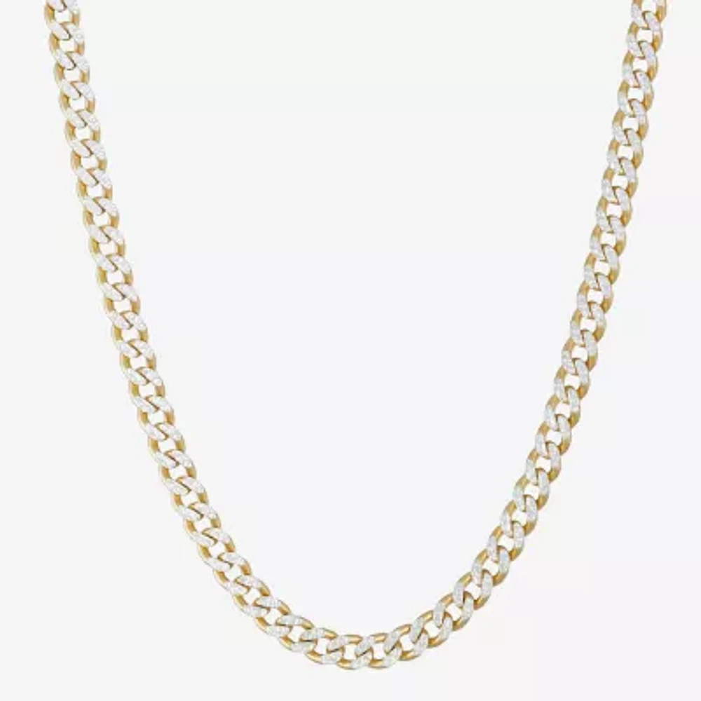 Made in Italy Sterling Silver 24 Inch Solid Curb Chain Necklace