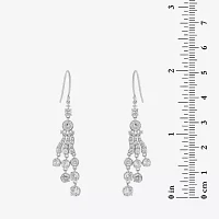 DiamonArt® / CT. T.W. White Cubic Zirconia Sterling Silver Drop Earrings