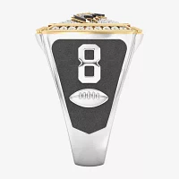 True Fans Fine Jewelry Lamar Jackson Baltimore Ravens Mens 1/2 CT. Natural White Diamond 10K Two Tone Gold Fashion Ring