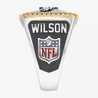 True Fans Fine Jewelry Russell Wilson Denver Broncos Mens 1/2 CT. Natural White Diamond 10K Two Tone Gold Fashion Ring