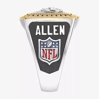 True Fans Fine Jewelry Josh Allen Buffalo Bills Mens 1/2 CT. Natural White Diamond 10K Two Tone Gold Fashion Ring