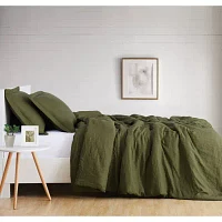 Brooklyn Loom Flax Linen 3-pc. Duvet Cover Set