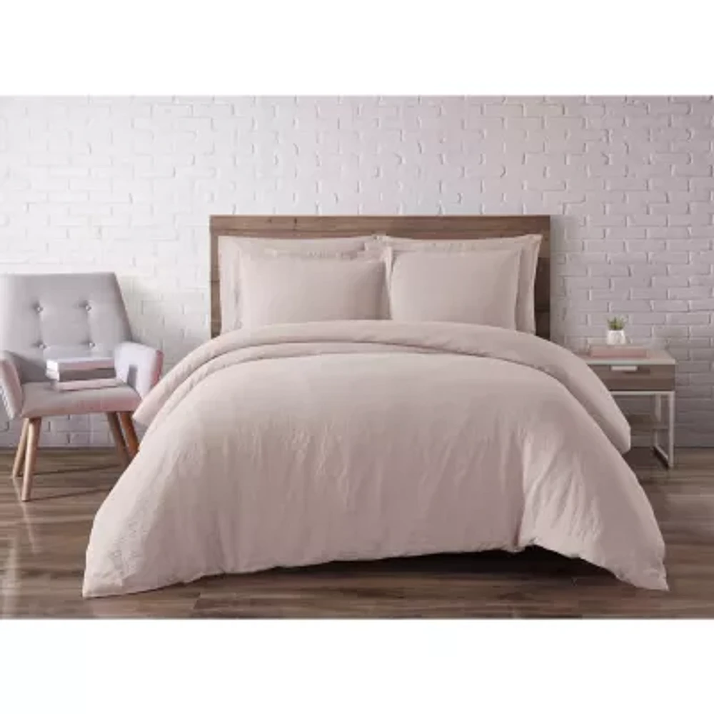 Brooklyn Loom Linen 3-pc. Duvet Cover Set