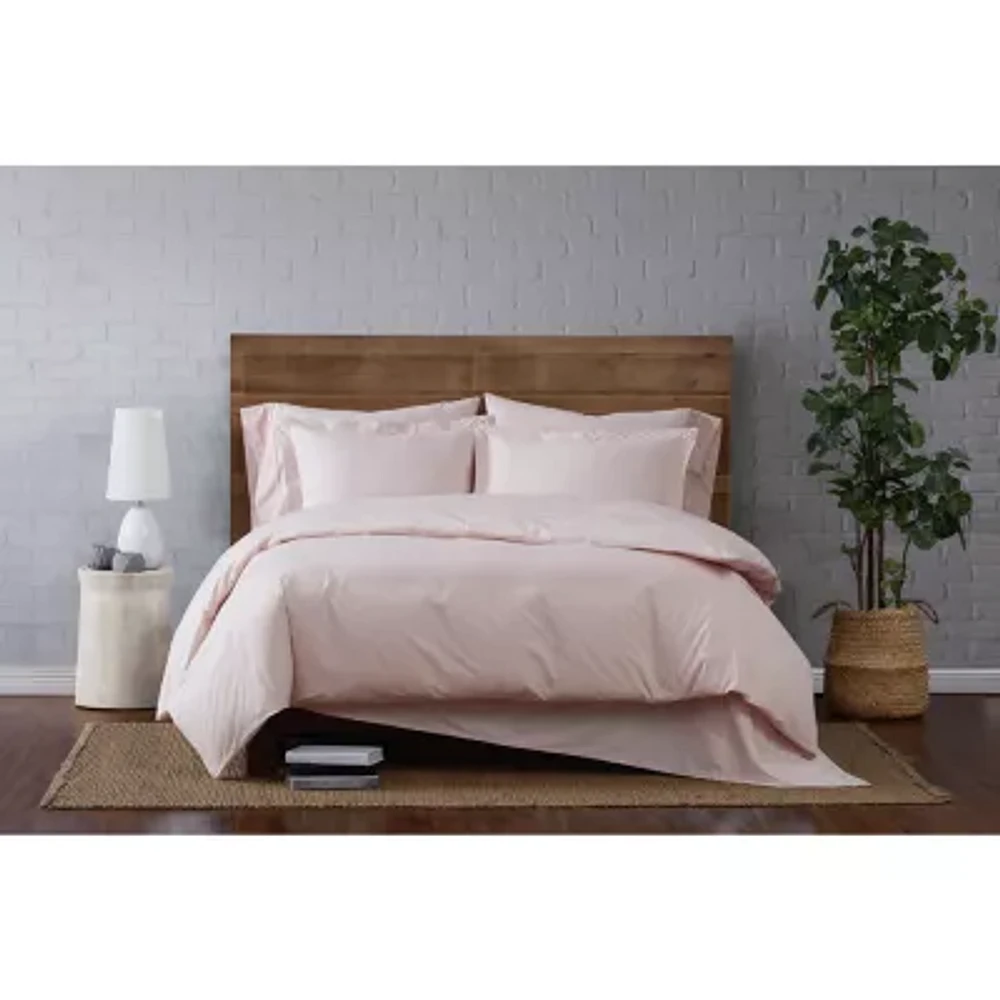 Cannon Solid Percale Duvet Cover Set