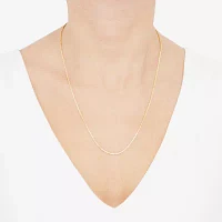 Womens 14K Gold Inch Link Necklace