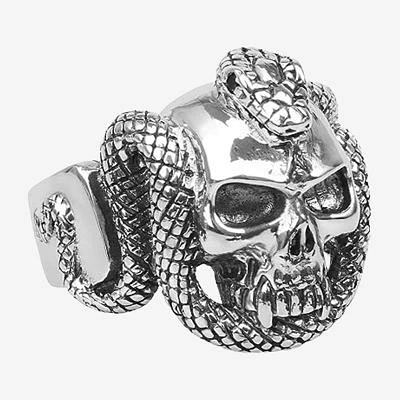 Mens Stainless Steel Skull Fashion Ring