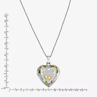 Womens 14K Gold Over Silver Sterling Silver Heart Locket Necklace