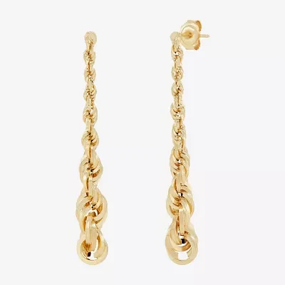 14K Gold Drop Earrings