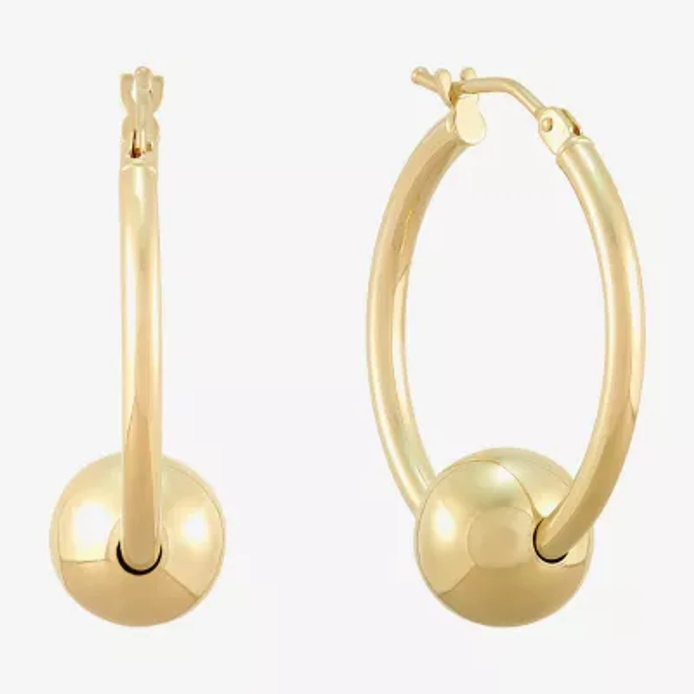 14K Gold 19mm Hoop Earrings