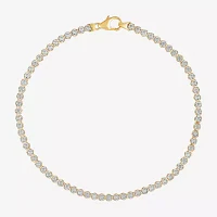 10K Two Tone Gold 7.25 Inch Chain Bracelet