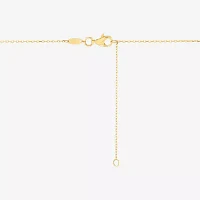 Womens 14K Gold Cross Pendant Necklace